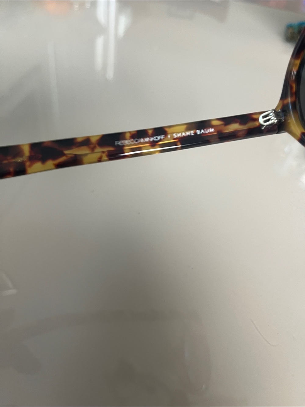 Rebecca Minkoff Tortoiseshell Round Sunglasses - Brown/Black - Picture 5 of 7